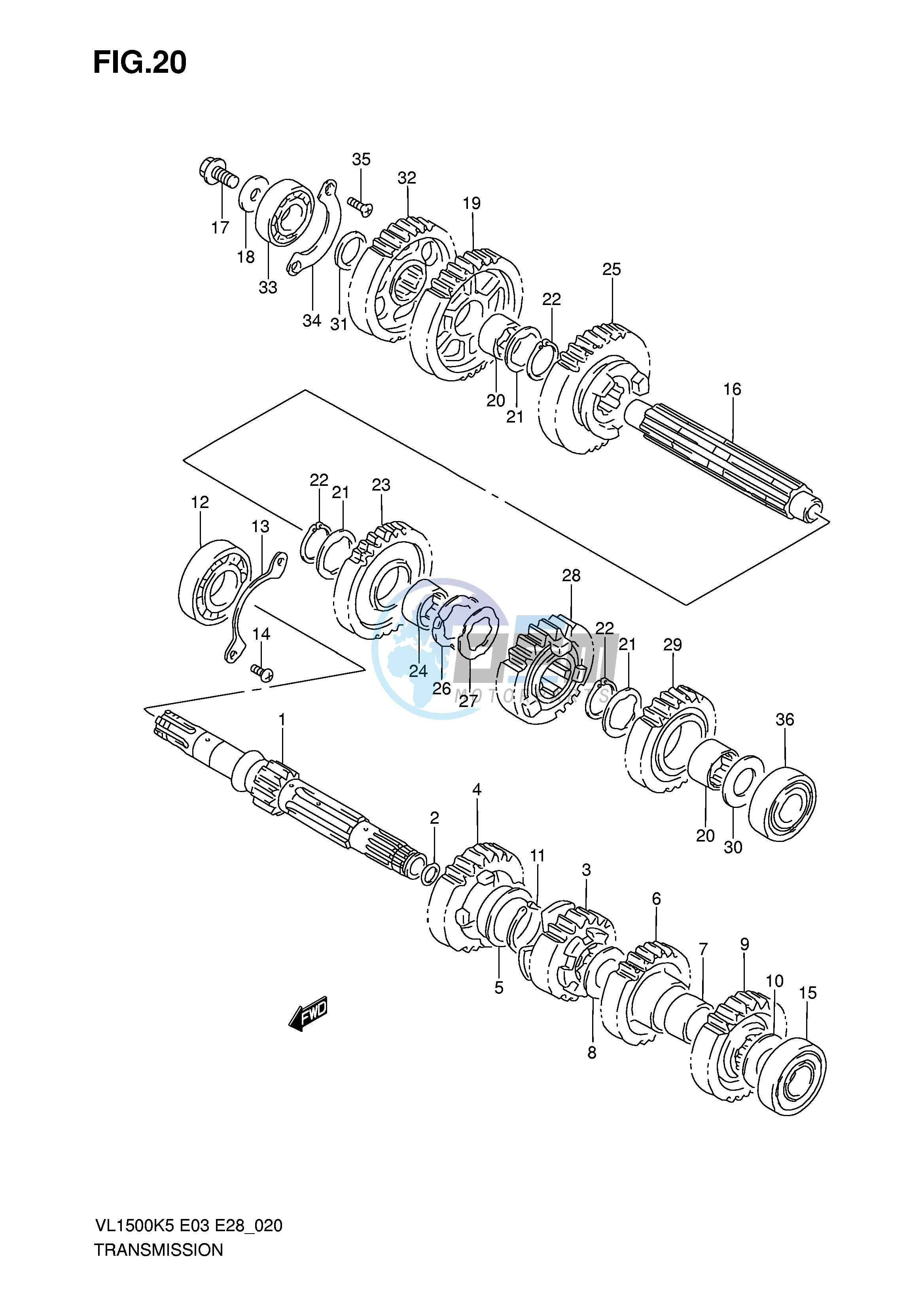 TRANSMISSION (MODEL K5)