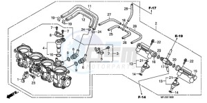 CBR600RA9 Australia - (U / ABS MME) drawing THROTTLE BODY