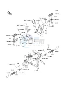 VN 900 C [VULCAN 900 CUSTOM] (7F-9FA) C9F drawing FOOTRESTS