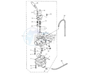 PW 80 drawing CARBURETOR