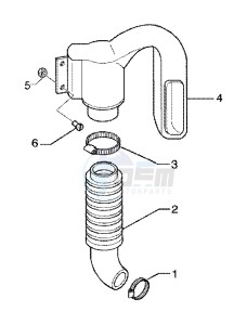 X9 200 180 drawing Belt cooling tube - Intake tube