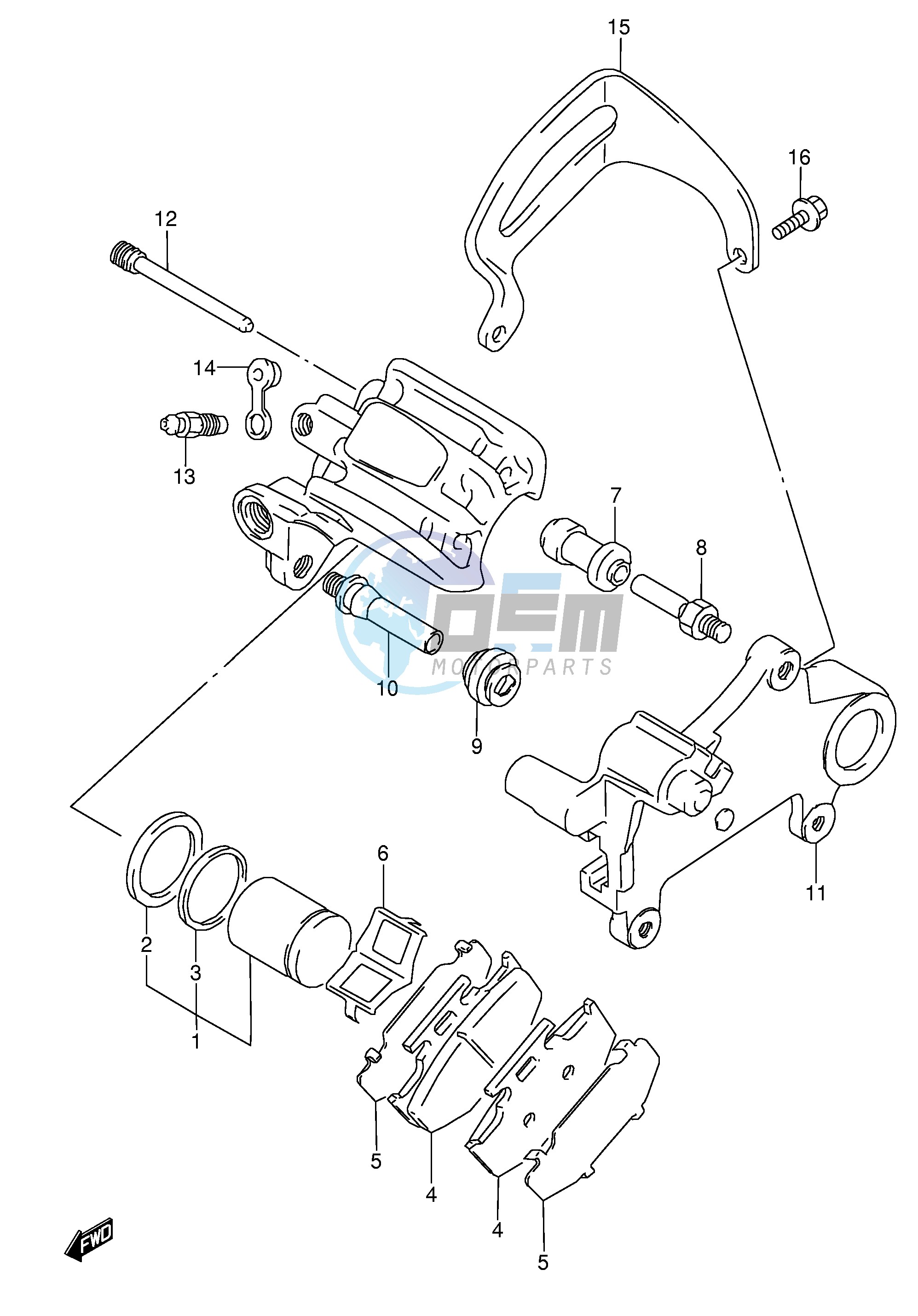 REAR CALIPERS (MODEL K)