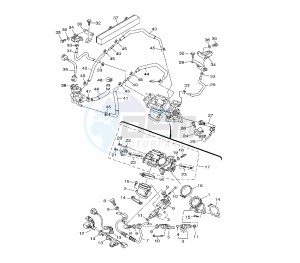 XV A MIDNIGHT STAR 1900 drawing THROTTLE BODY