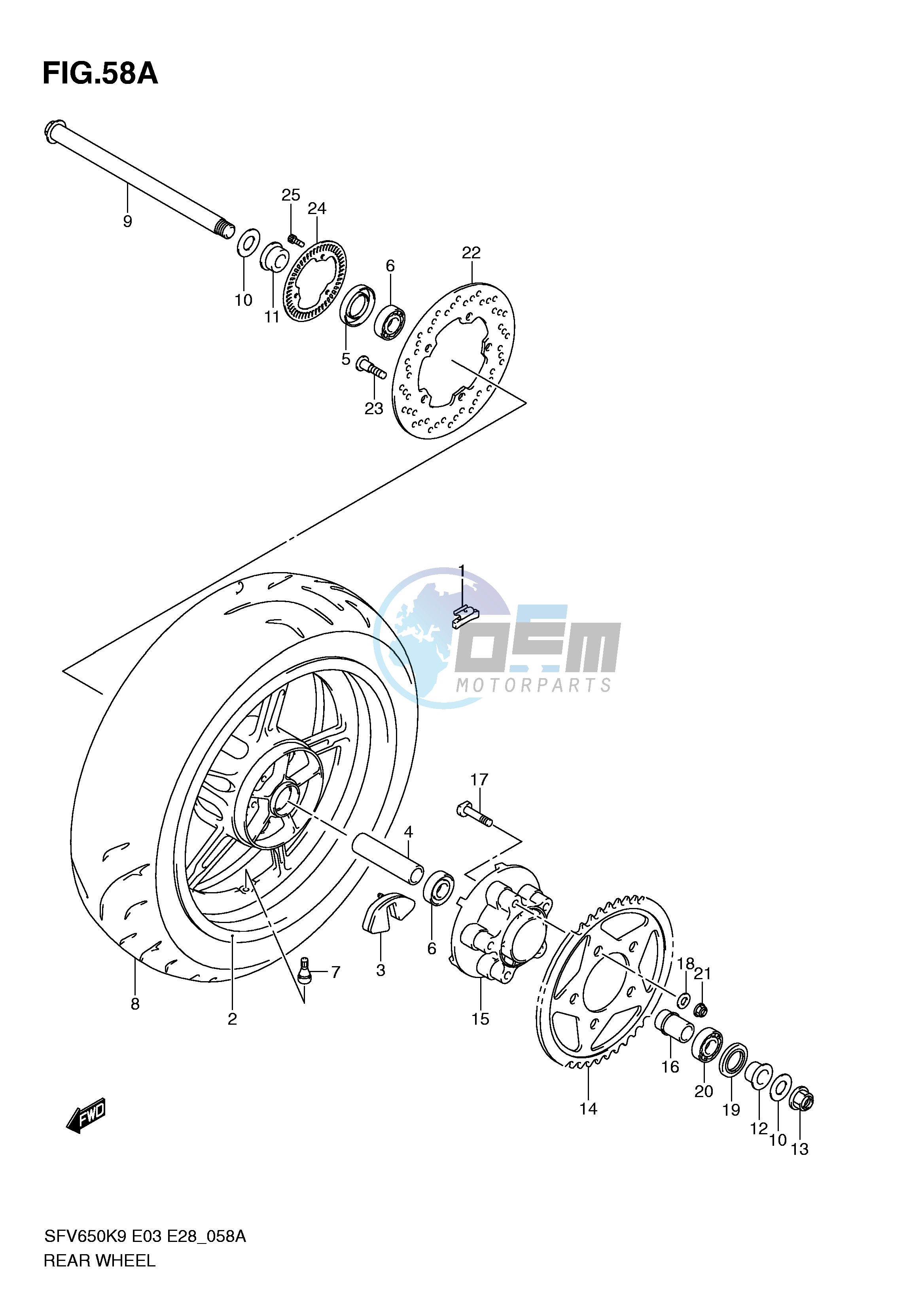 REAR WHEEL (SFV650AL0)