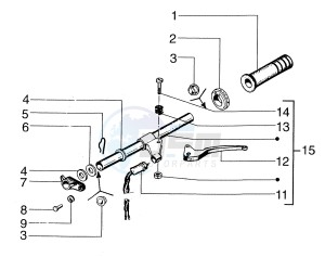 50 FL2 drawing Handlebars component LH