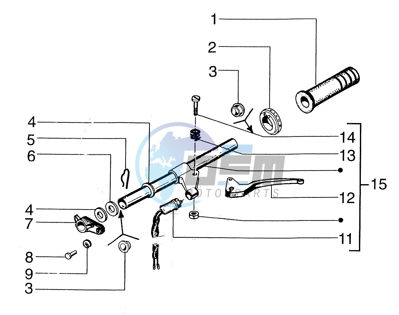 Handlebars component LH