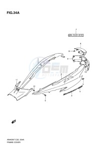 AN400 ABS BURGMAN EU-UK drawing FRAME COVER