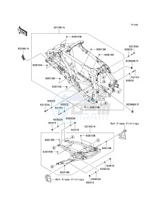 KSF 450 B [KFX450R MONSTER ENERGY] (B8F-B9FB) B8FA drawing FRAME-- JKASFGB1 8B509623 - - -