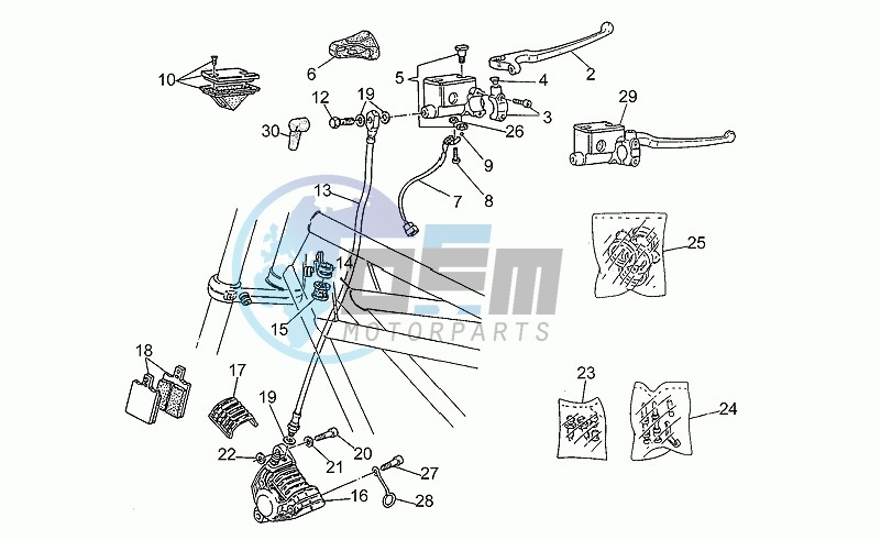 Rh front brake system