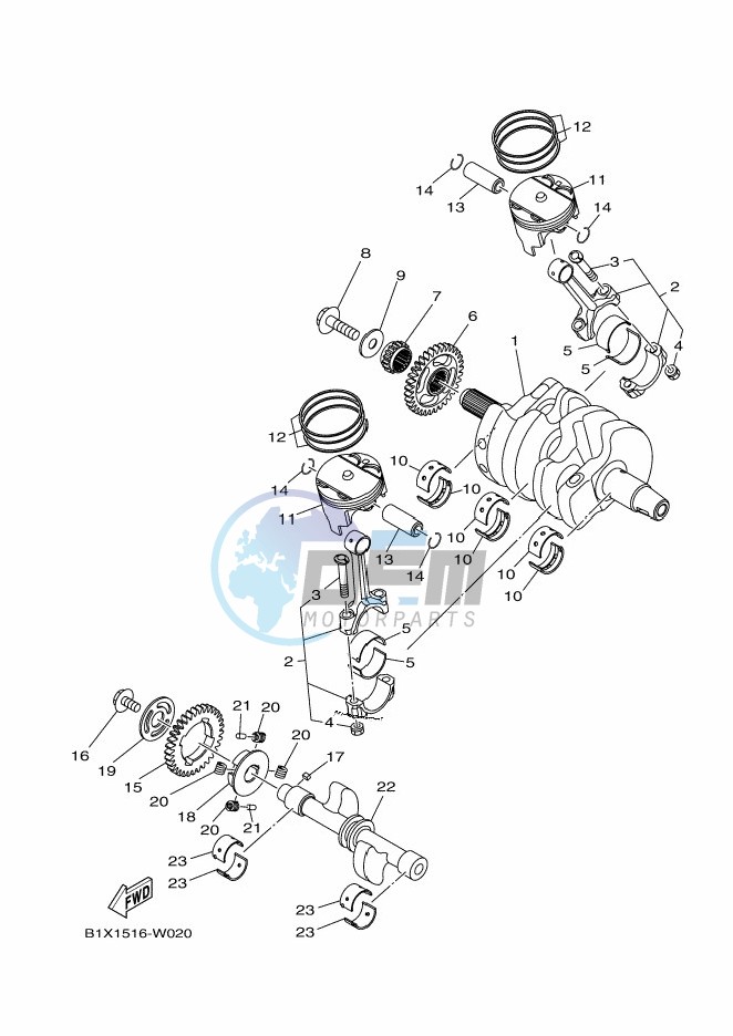 CRANKSHAFT & PISTON