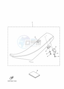 YZ250 (B9U2) drawing SEAT