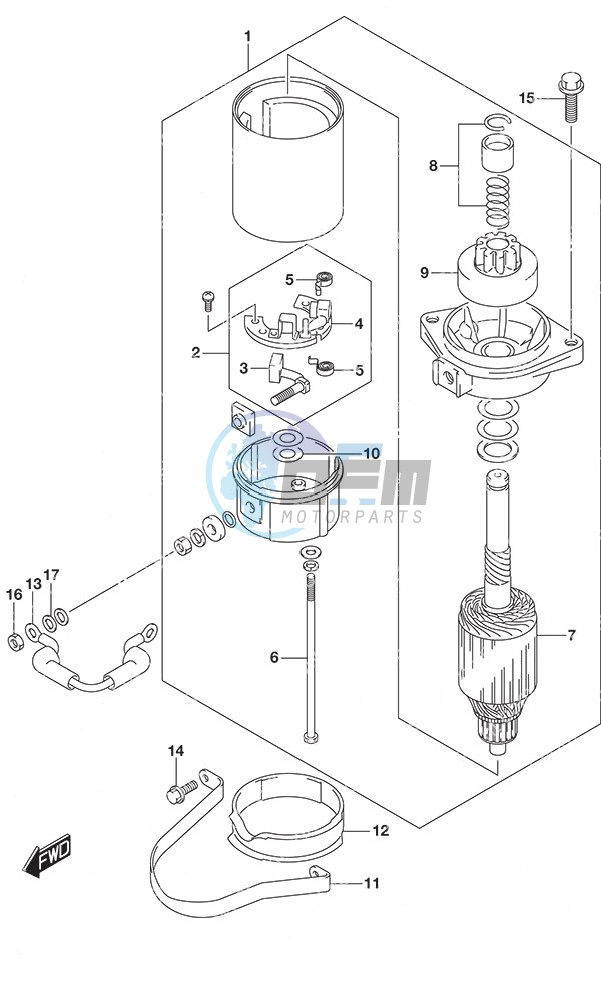 Starting Motor Non-Remote Control