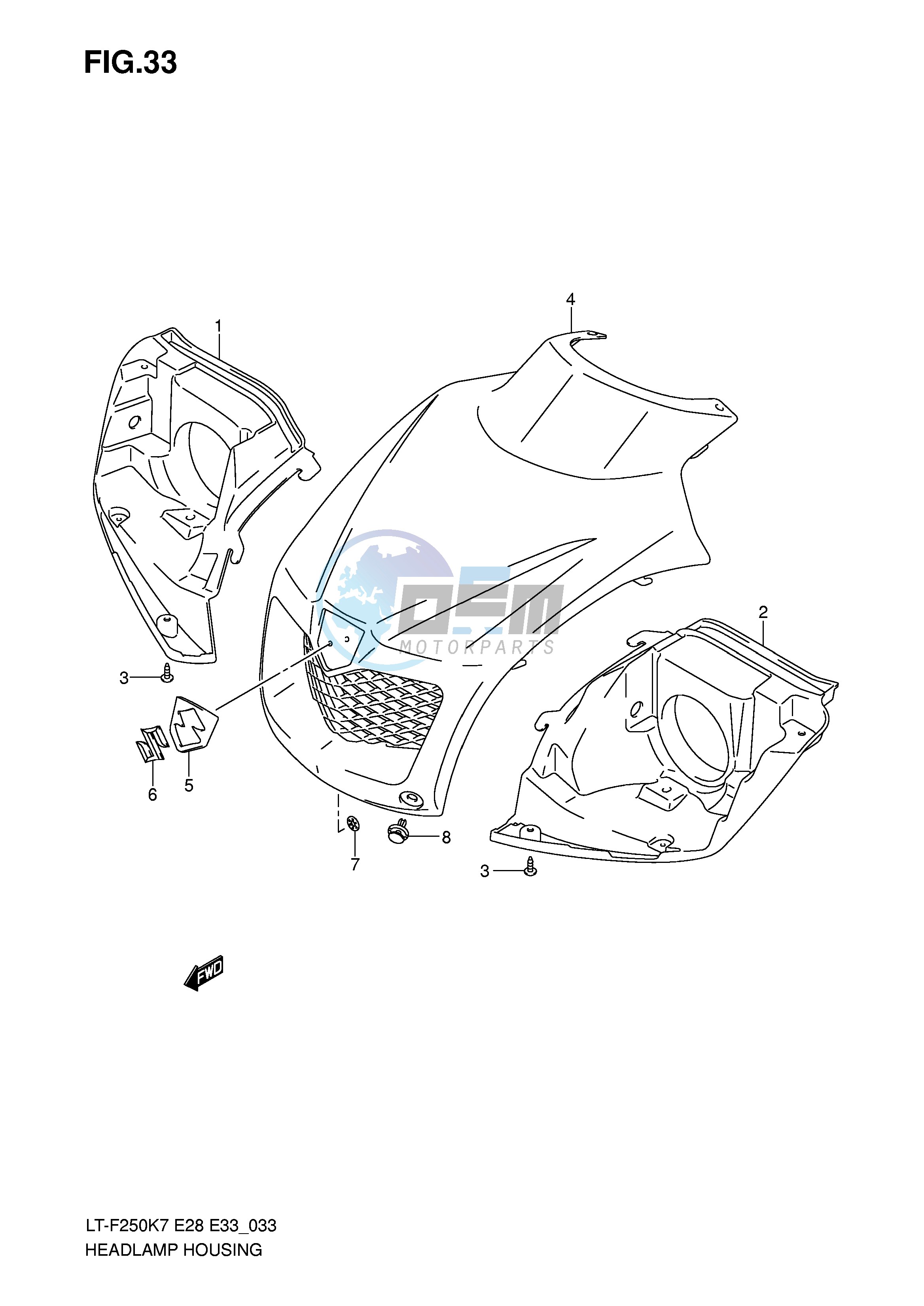 HEADLAMP HOUSING