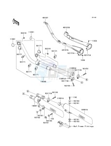 VN 2000 J [VULCAN 2000 CLASSIC LT] (8F-9F) 0J9F drawing MUFFLER-- S- -