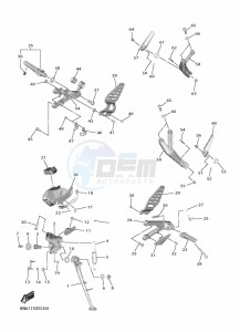 YZF600 YZF-R6 (BN6H) drawing STAND & FOOTREST