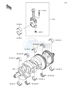 Z1000SX ZX1000LFF FR GB XX (EU ME A(FRICA) drawing Crankshaft