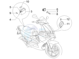 Runner 50 SP SC drawing Remote control switches - Battery - Horn