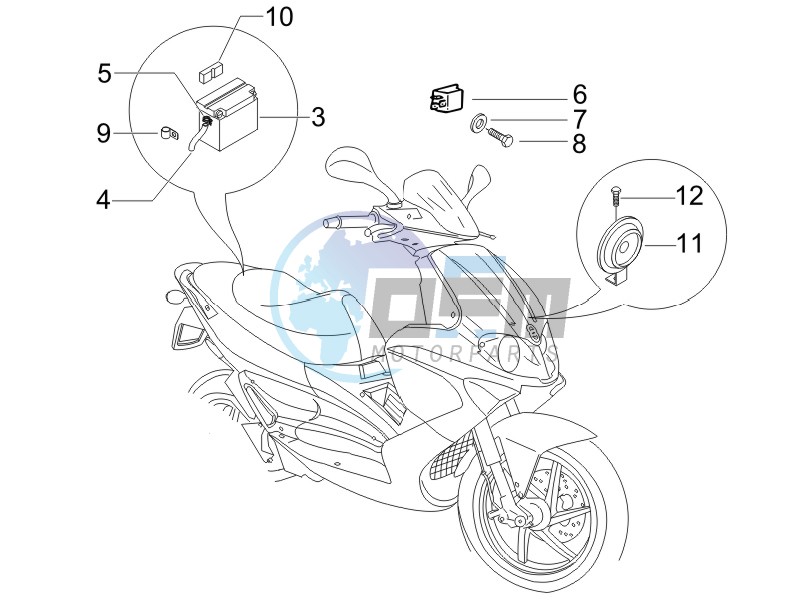 Remote control switches - Battery - Horn