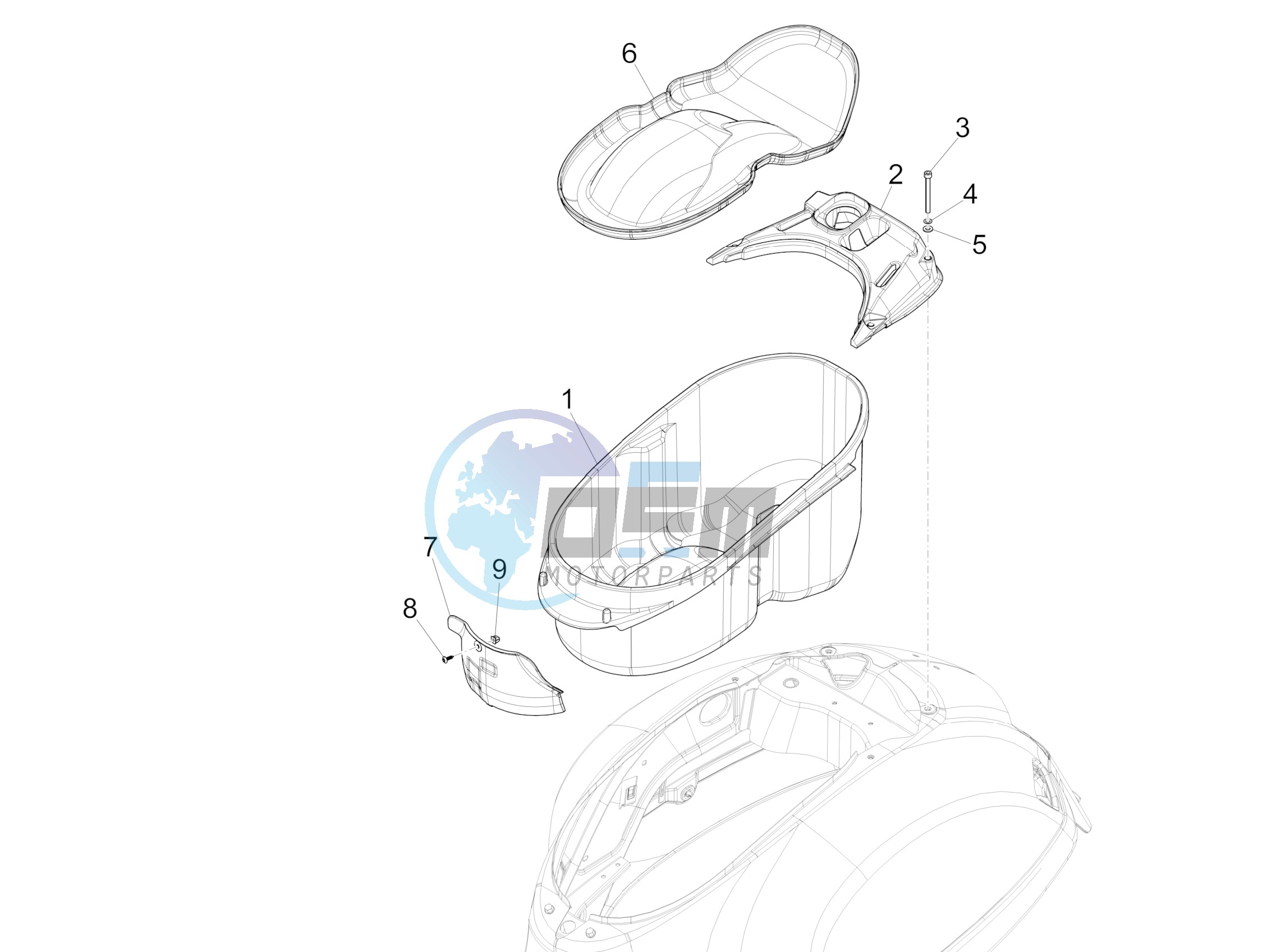 Helmet housing - Undersaddle