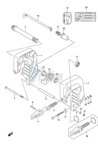 DF 9.9B drawing Clamp Bracket Non-Remote Control