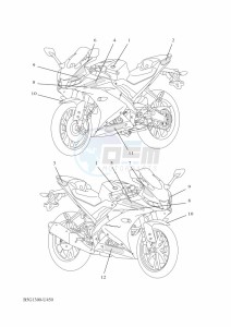 YZF125-A YZF-R125 (B5G1) drawing GRAPHIC & EMBLEM