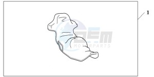 GL1800A BR - (BR) drawing SEAT COVER