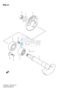 LT-R450 (E28-E33) drawing CRANK BALANCER (LT-R450L1 E28)