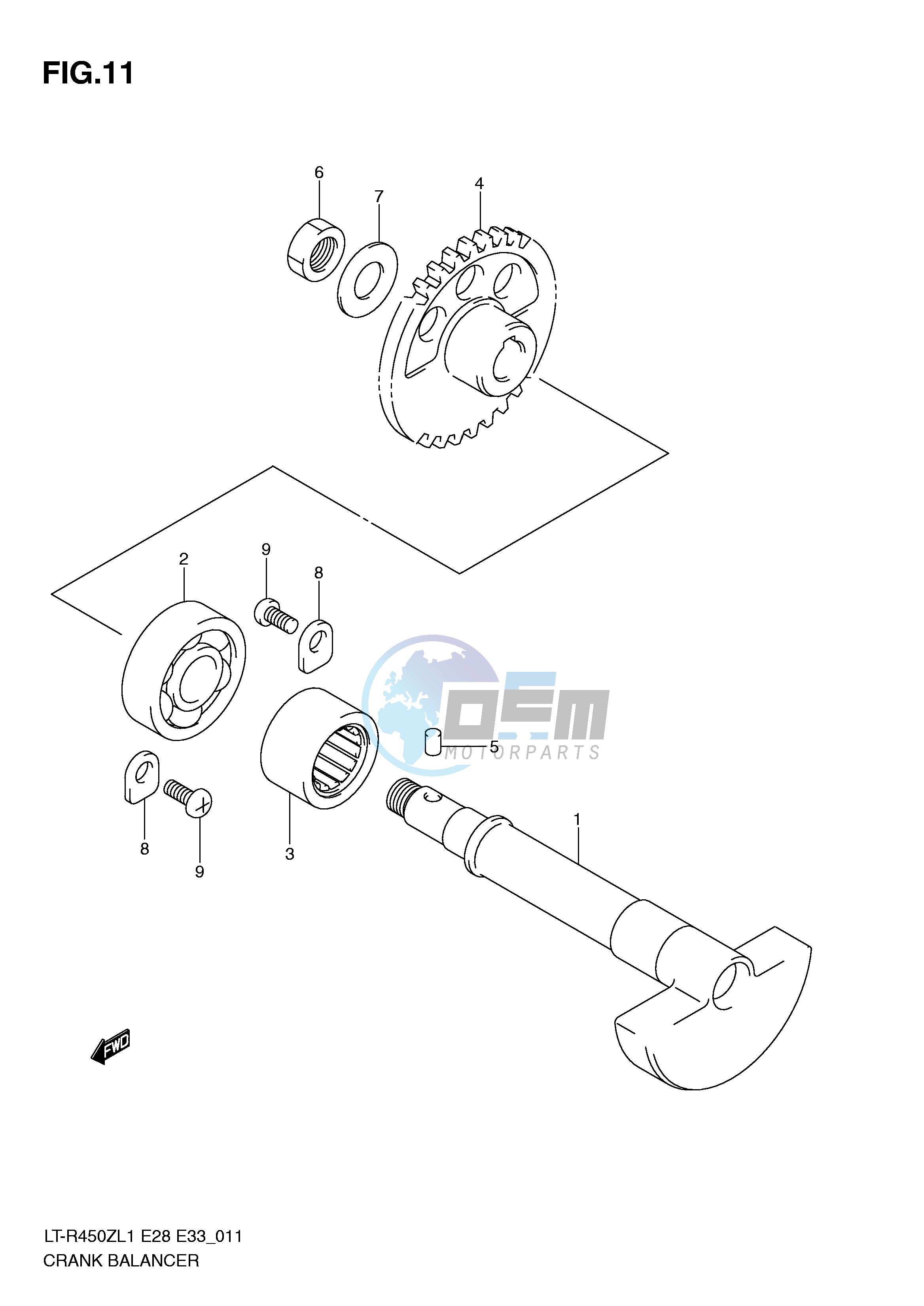 CRANK BALANCER (LT-R450L1 E28)