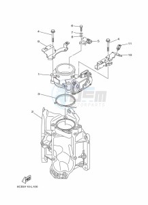 LF300UCA drawing THROTTLE-BODY