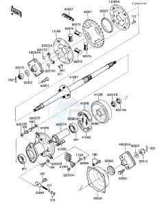 KLT 110 A [KLT110] (A1-A2) [KLT110] drawing REAR HUB_AXLE_BRAKE_CHAIN -- KLT110-A1_A2- -