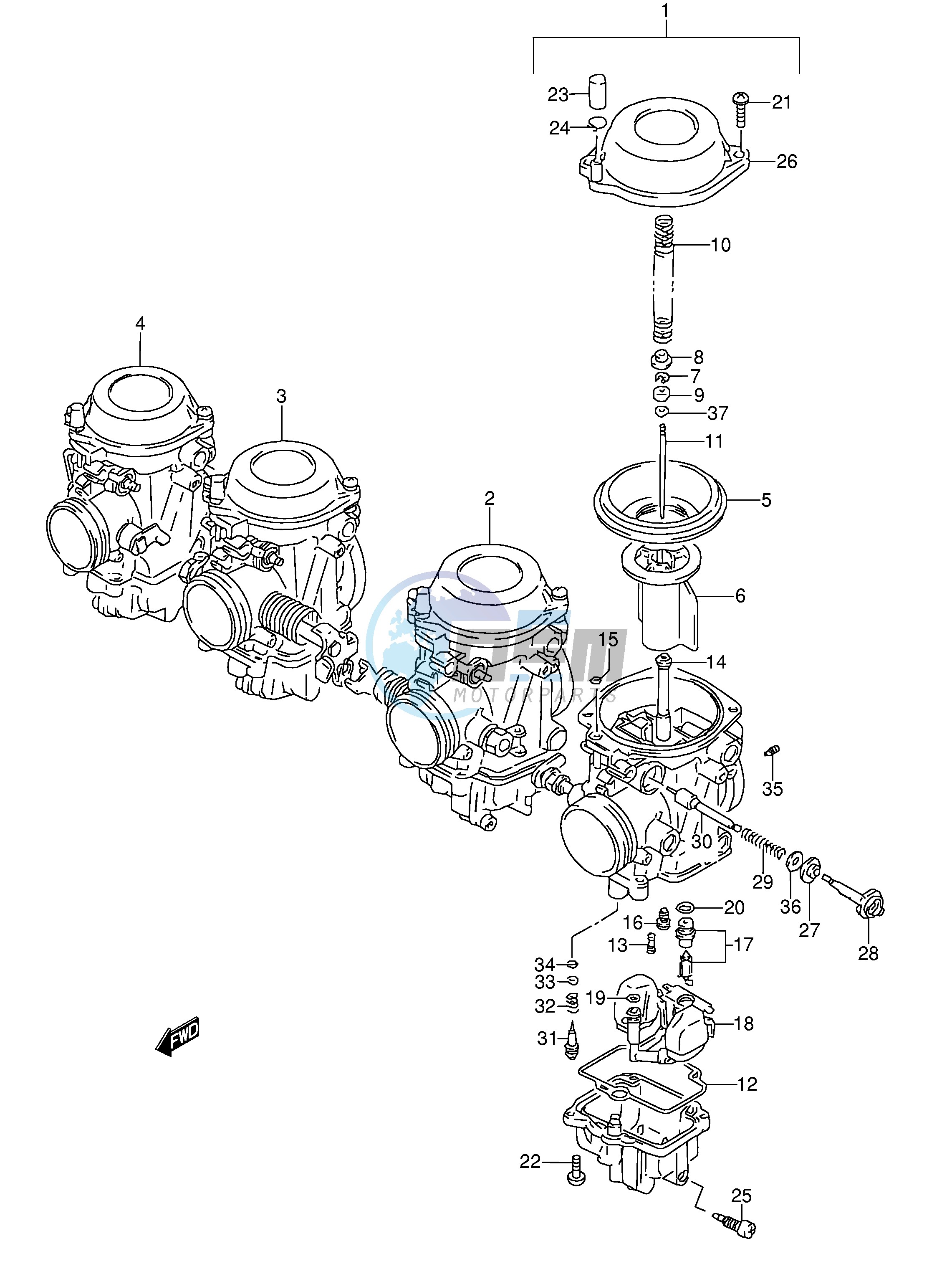 CARBURETOR (MODEL V W)