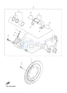 XVS950CUD-A XV950 ABS XV950 R-SPEC (BS54) drawing REAR BRAKE CALIPER