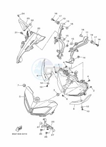 MT-09 MTN850-A (BS2G) drawing HEADLIGHT