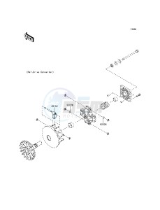 MULE 610 4x4 KAF400AGF EU drawing Optional Parts(Engine)