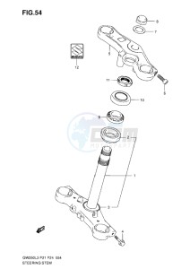 Inazuma GW250 drawing STEERING STEM