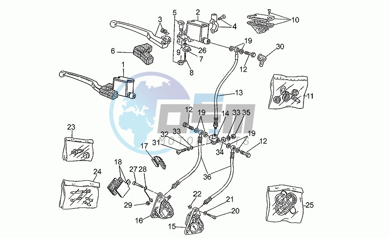 Front brake system