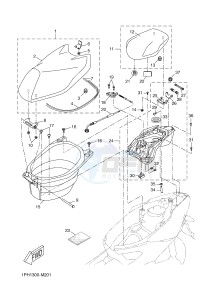 NS50 AEROX (1PH3 1PH3 1PH3 1PH3) drawing SEAT & CARRIER