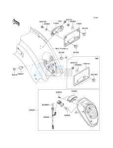 VN 2000 G [VULCAN 2000] (8F-9F) G8F drawing TAILLIGHT-- S- -