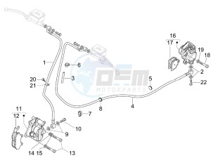 Granturismo 125 L Potenziato drawing Brakes pipes - Calipers