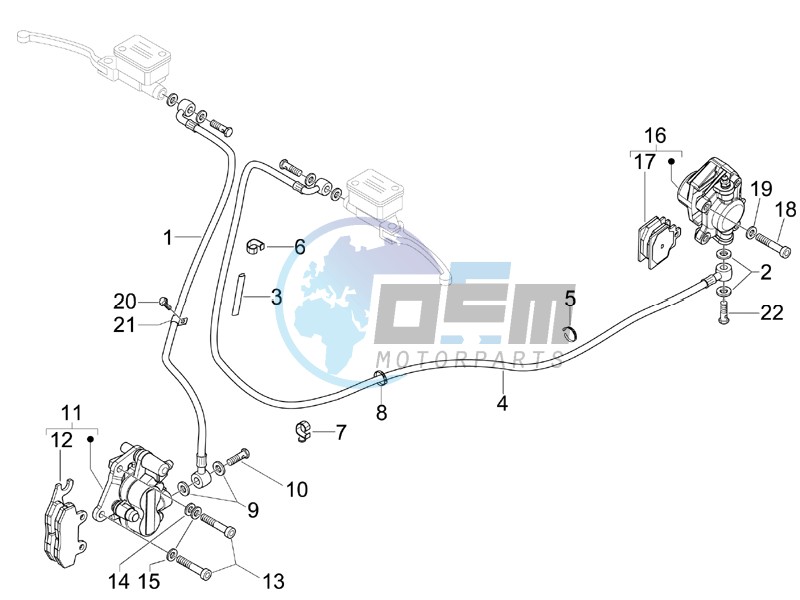 Brakes pipes - Calipers