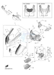 YZF600 R6 (BN6C) drawing COWLING 1