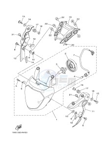 MT07 700 (1WSG) drawing HEADLIGHT