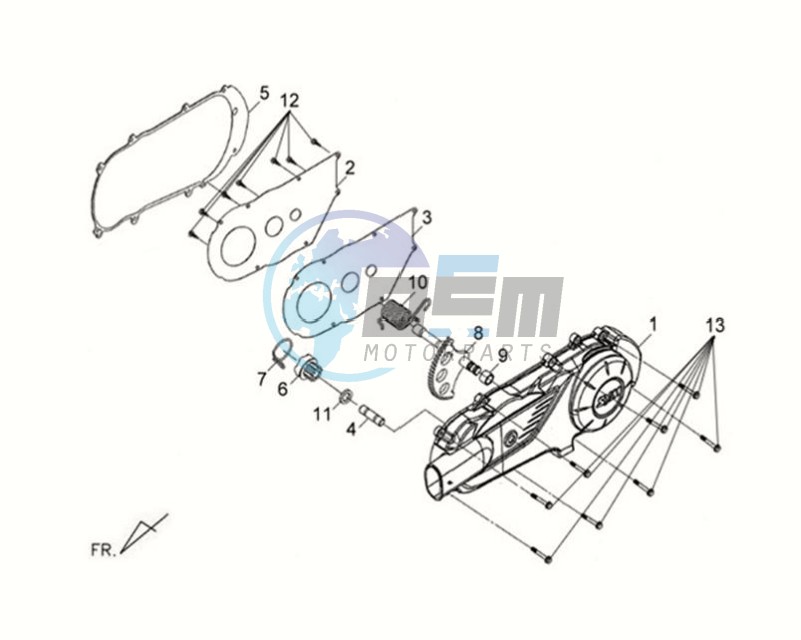 CRANKCASE COVER LEFT