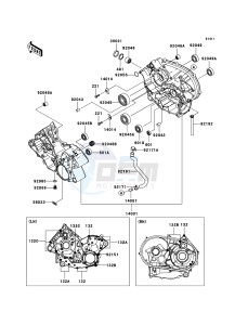 KFX700 KSV700B6F EU drawing Crankcase