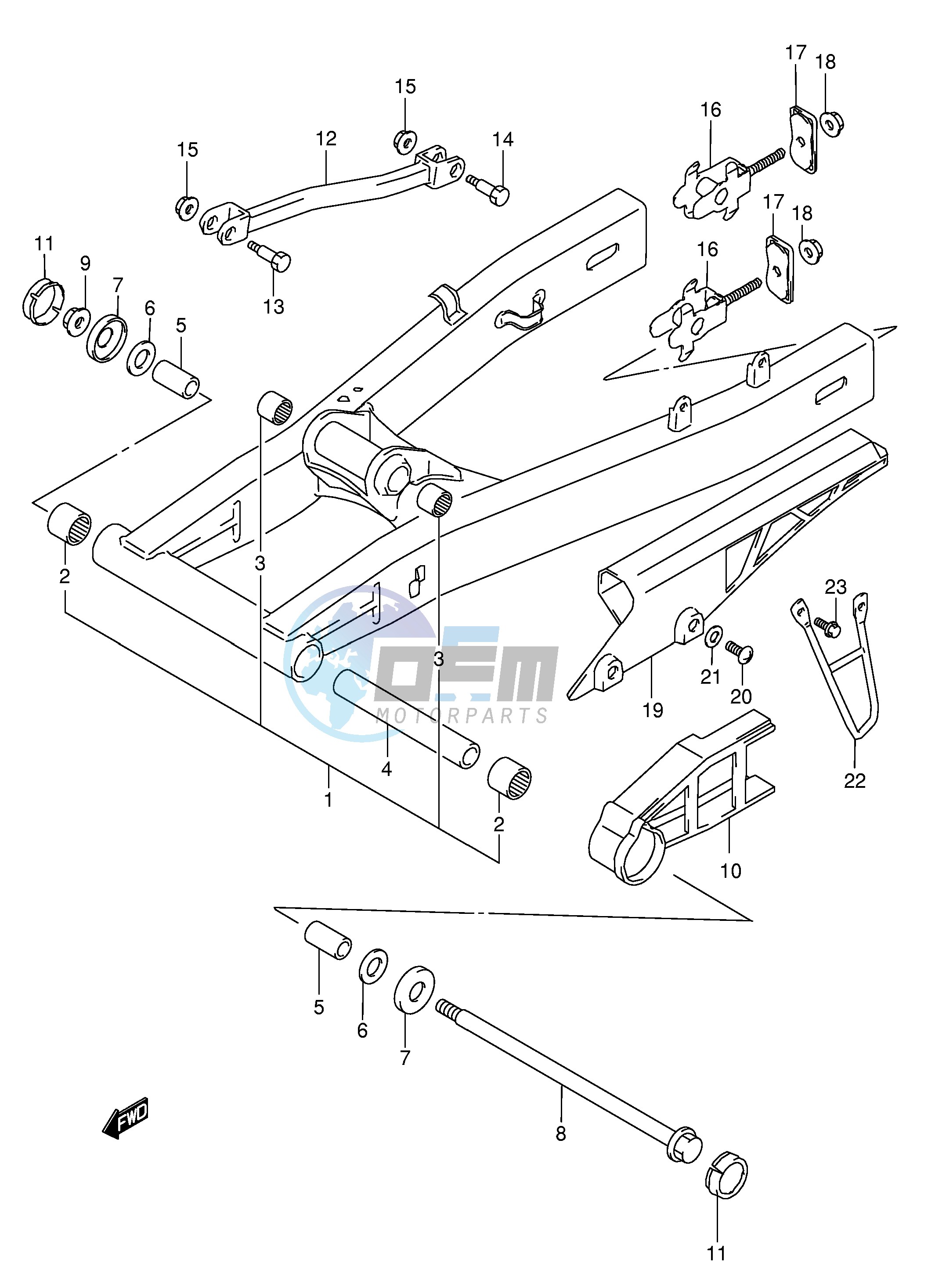 REAR SWINGING ARM