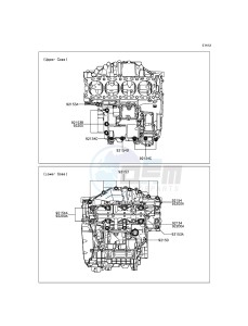 NINJA H2 ZX1000NGF XX (EU ME A(FRICA) drawing Crankcase Bolt Pattern