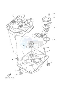 T135 T135FI CRYPTON X (5D67) drawing FUEL TANK