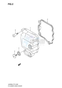 UH200G BURGMAN EU drawing CYLINDER HEAD COVER