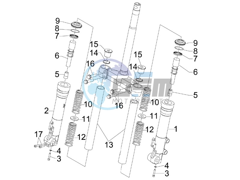 Fork components (Kayaba)