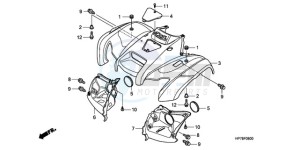 TRX420FAA Europe Direct - (ED) drawing FRONT FENDER